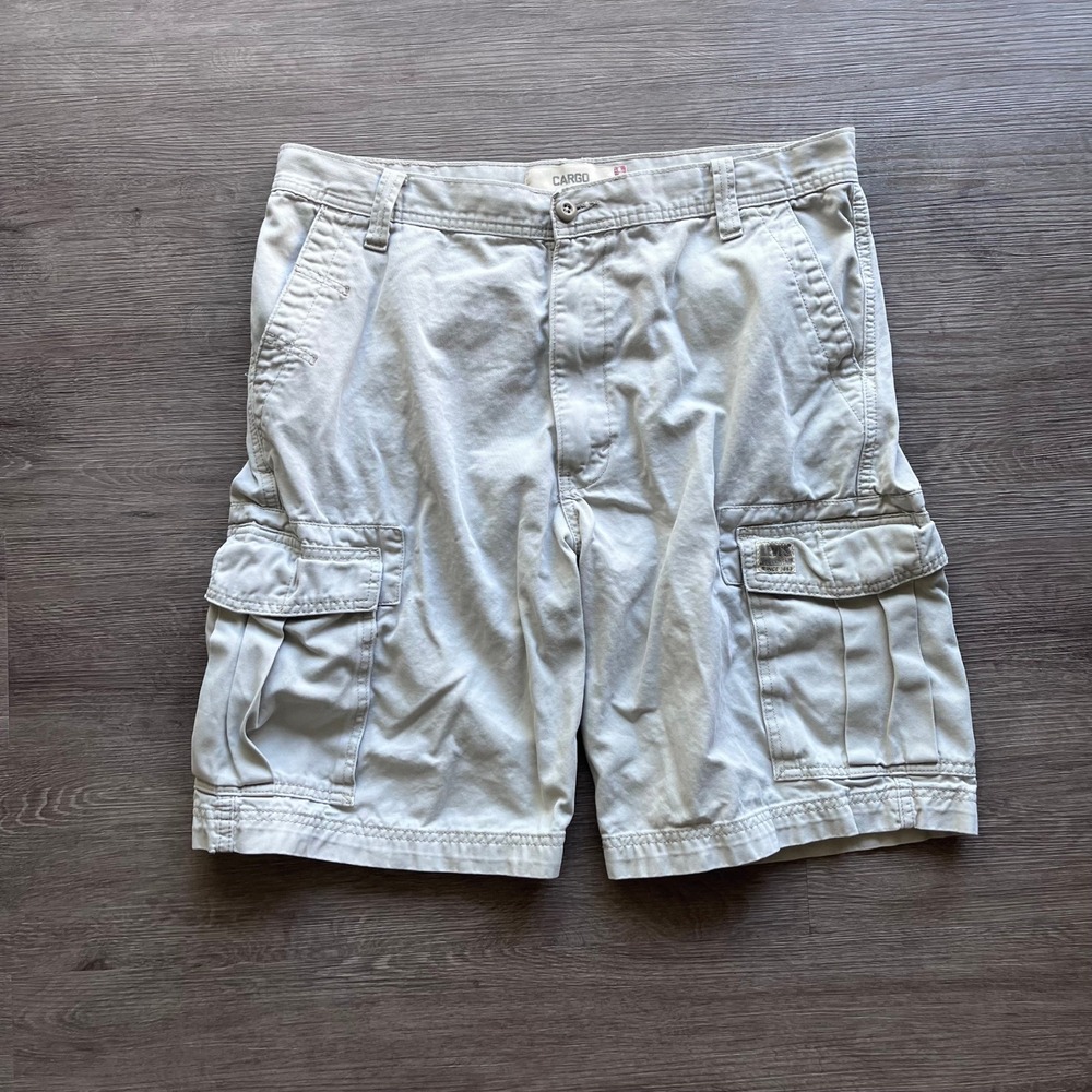 Levis Workwear Cargo Shorts Mens 36 Tan Khaki Cotton Utility Hiking (38x11)